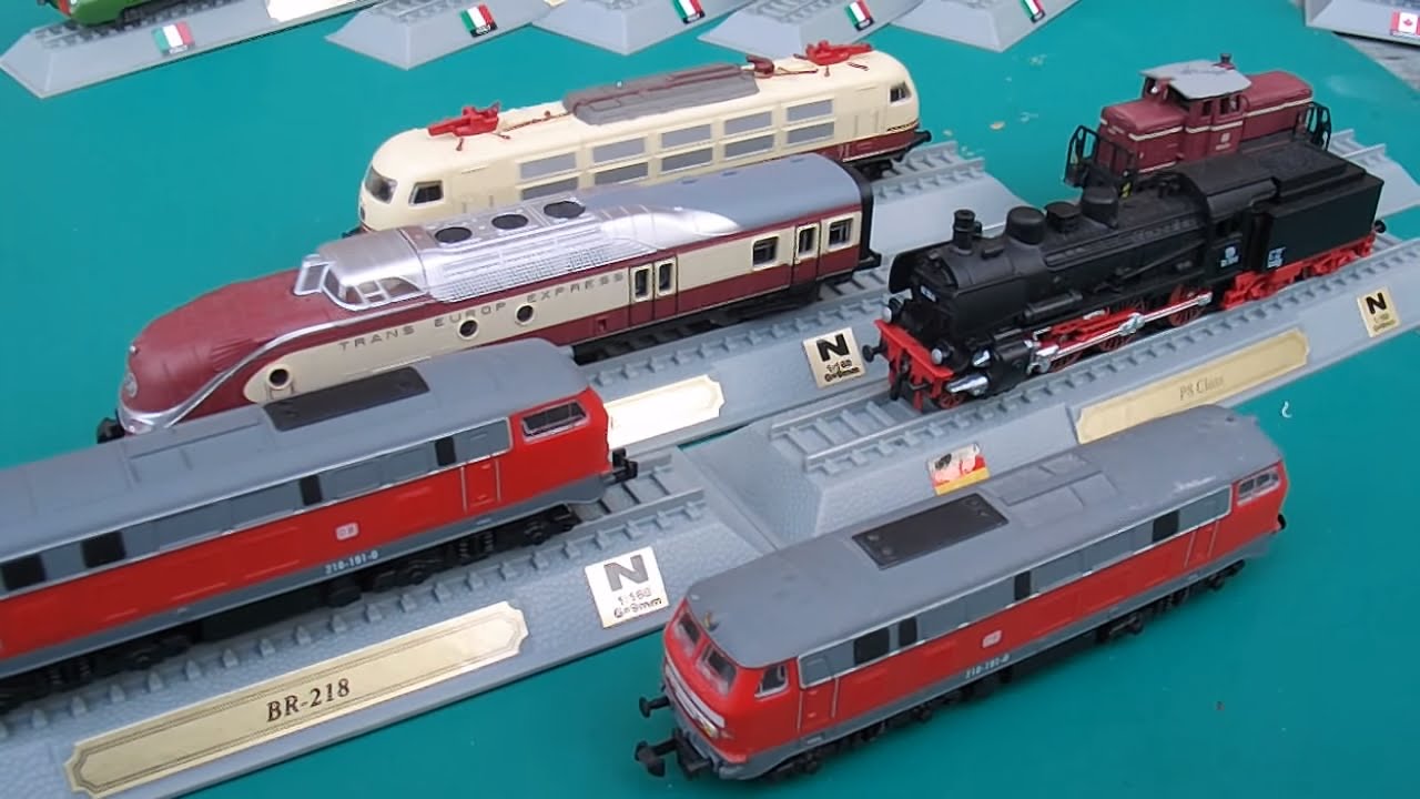 del prado locomotives of the world N gauge model trains from Germany