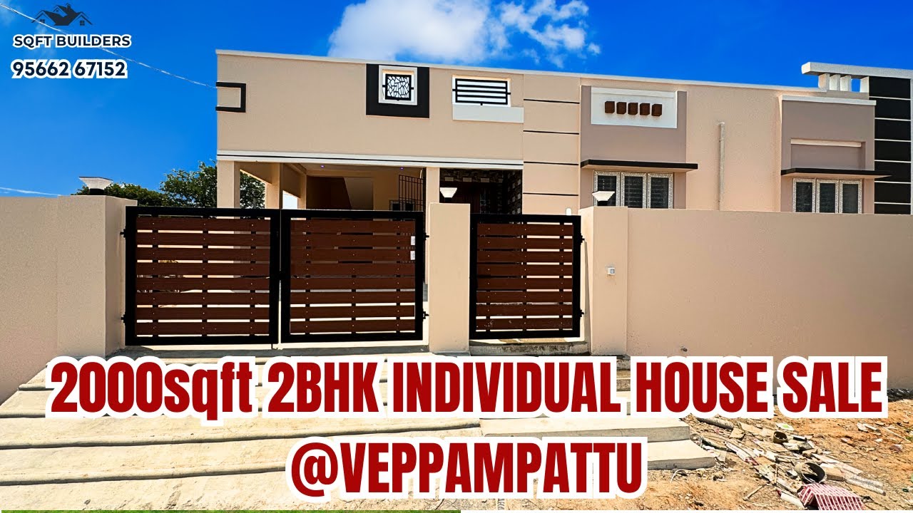 2000sqft  2bhk individual  House for sale in Chennai Veppampattu | 9566267152 | SQFT Builders
