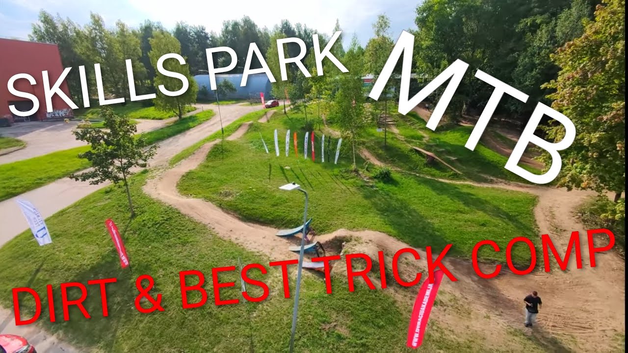 On Podium in Skills Park MTB Best Trick Competition. Street & Dirt Comp - RideVlog #8