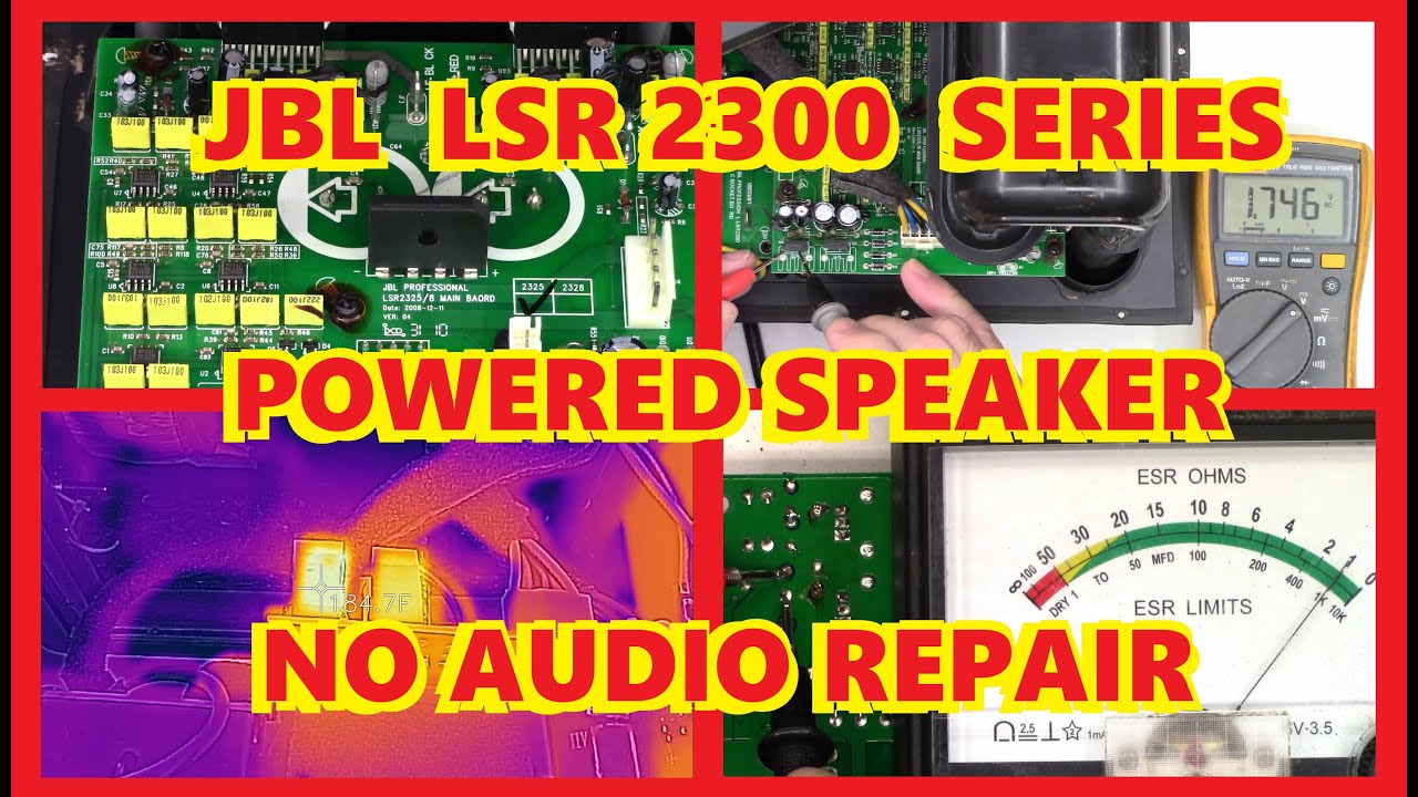 JBL POWERED SPEAKER NO SOUND REPAIR LSR2300 SERIES LSR2325P