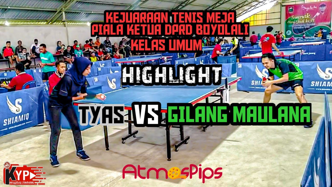 HIGHLIGHT 🏓🏓 TYAS (BTTC) vs GILANG MAULANA (Stoni) 🏓🏓 Kelas Umum - Piala Ketua DPRD Boyolali