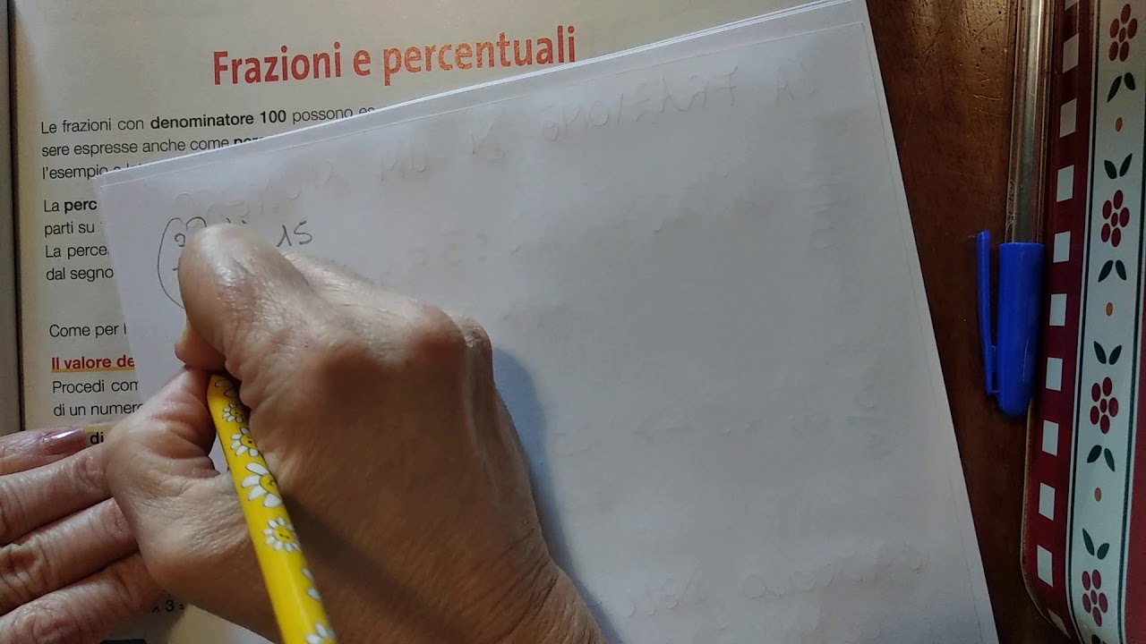 CALCOLO DELLA FRAZIONE COMPLEMENTARE CLASSE QUINTA PARTE PRIMA