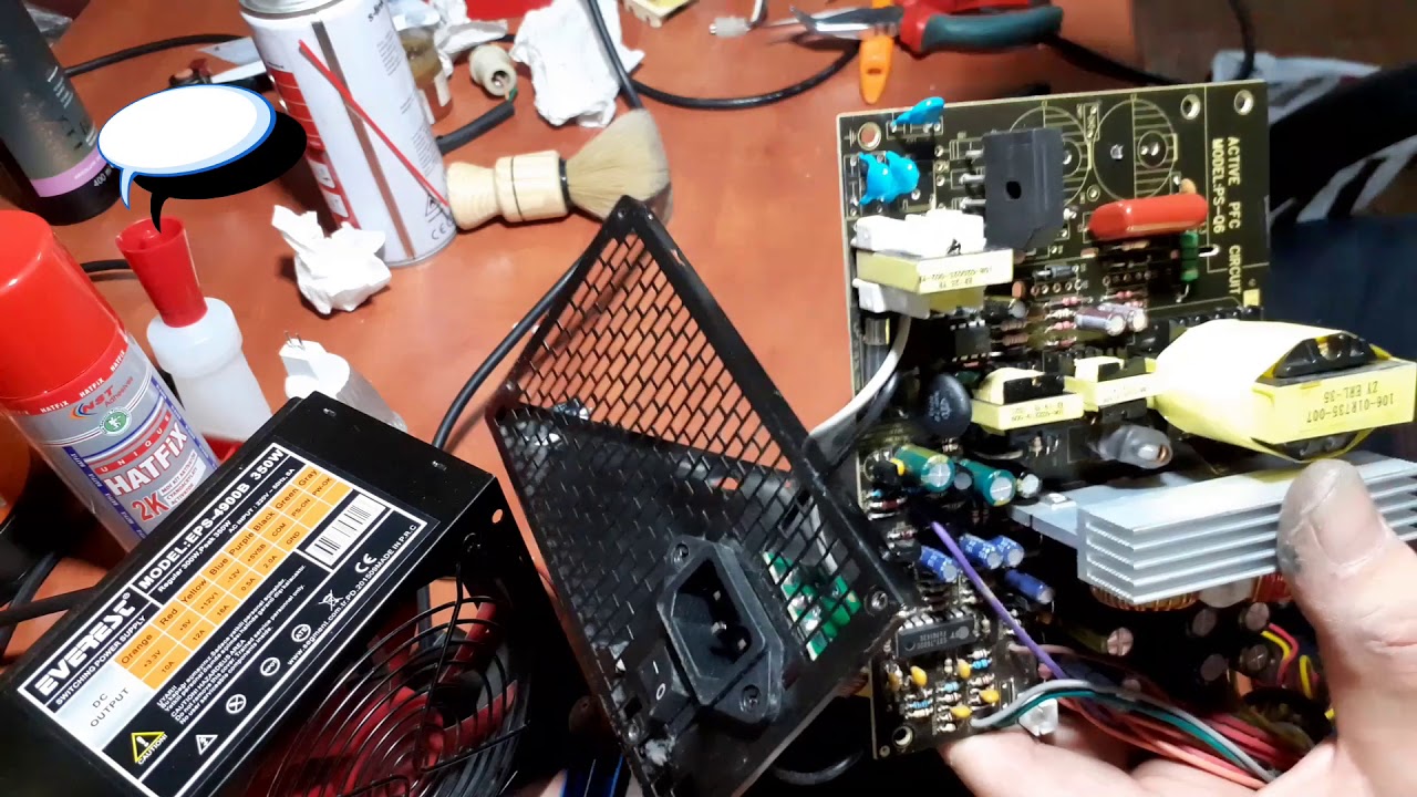 EVEREST EPS-4900B 350W POWER SUPPLY GÜÇLENDİRME REPAIR YÜKSELTME RX580 CROSSFiRE TEST