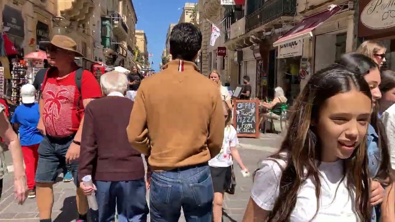 Walking Through Valletta’s Main Street | Malta in April 2025