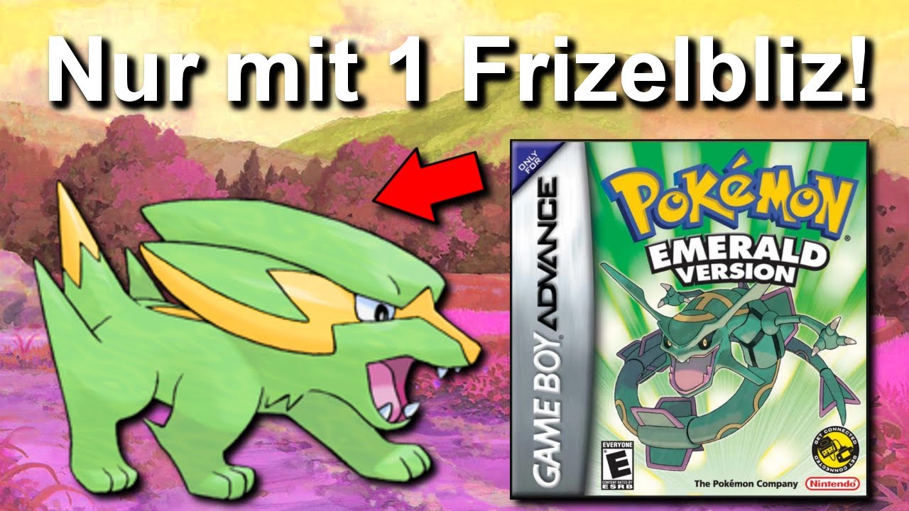 Kann man Pokemon Smaragd mit NUR einem FRIZELBLIZ durchspielen? (+ Keine Items in Kämpfen)