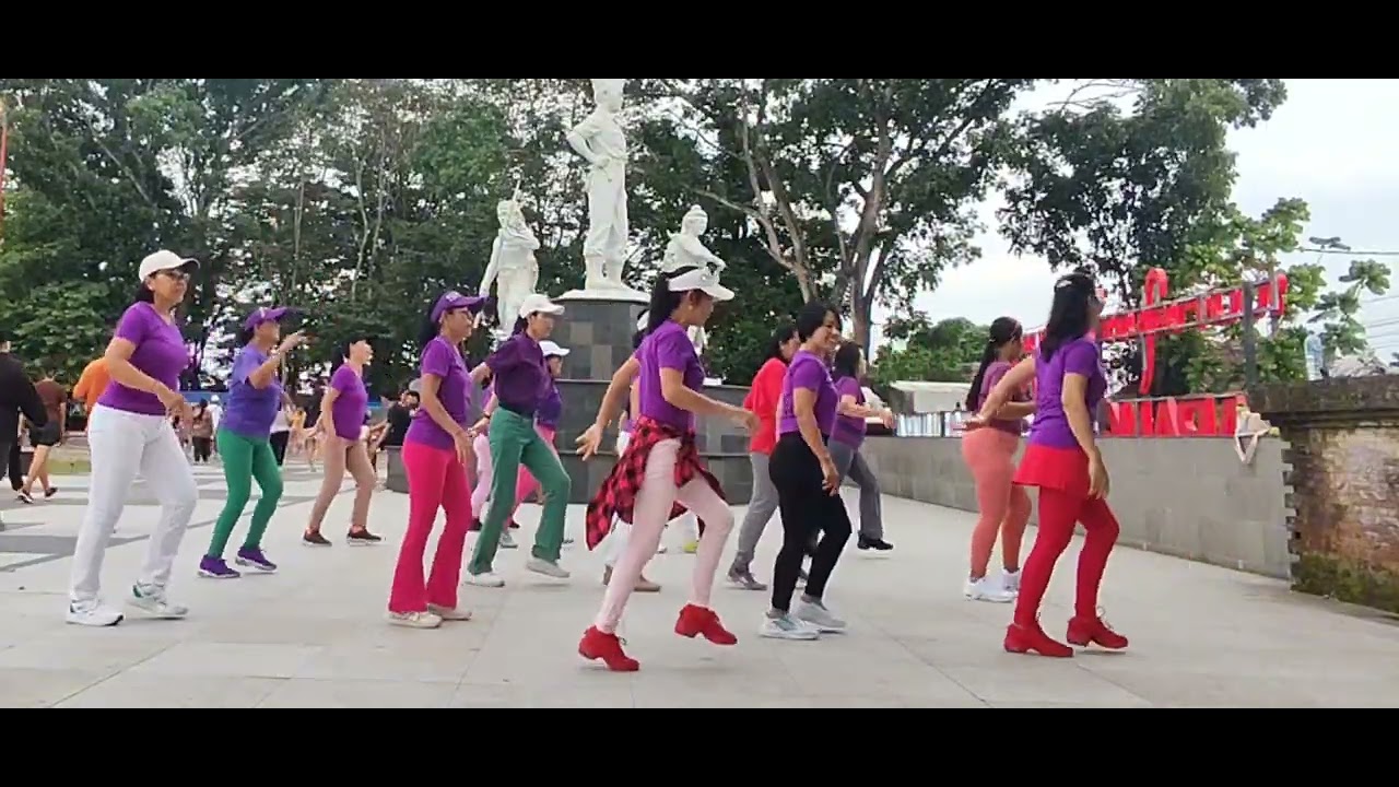❤️|| Bahagiaku Denganmu  Line Dance || Level Beginer || Choreo Marini || Demo MariMenari LD Tabanan 