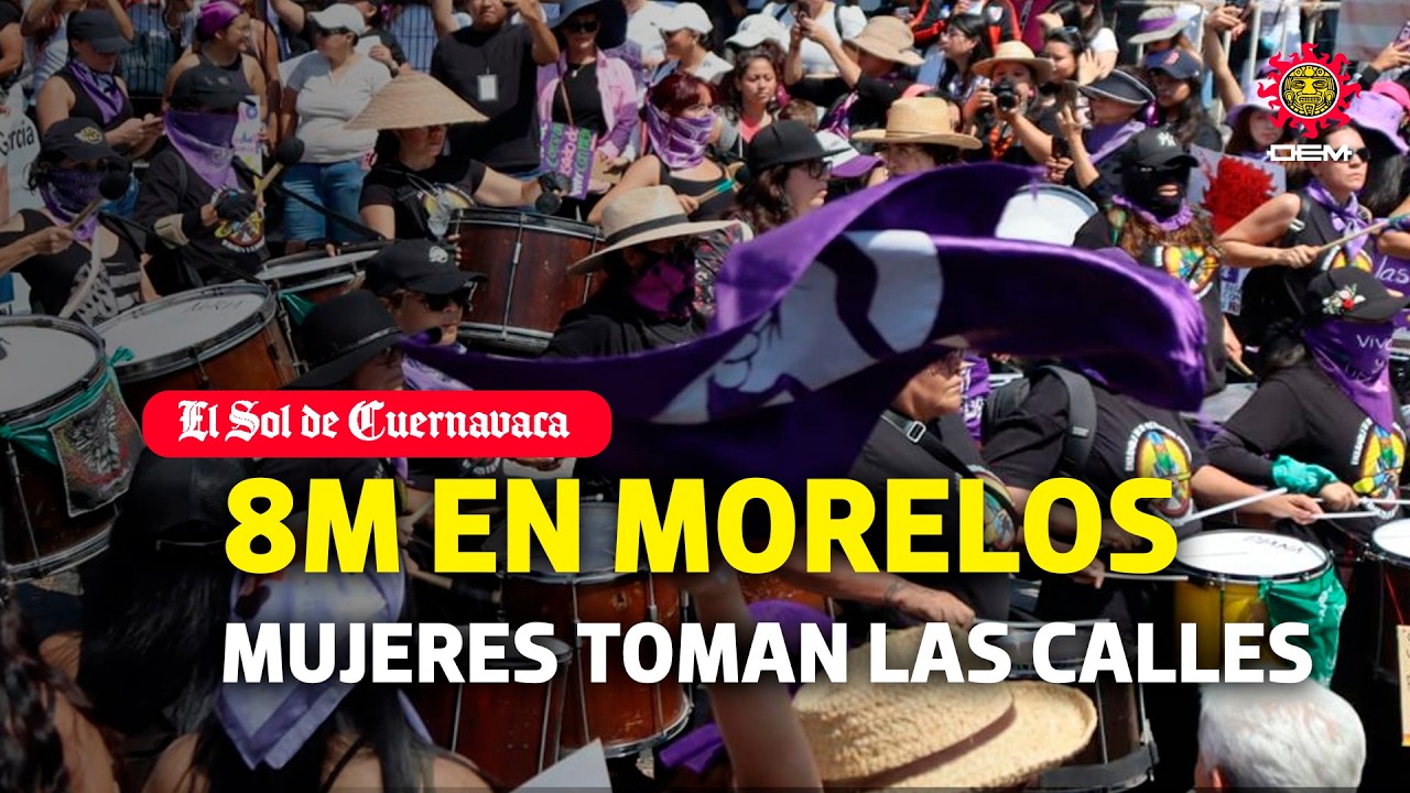 Marcha del 8M en Morelos: mujeres salen a las calles