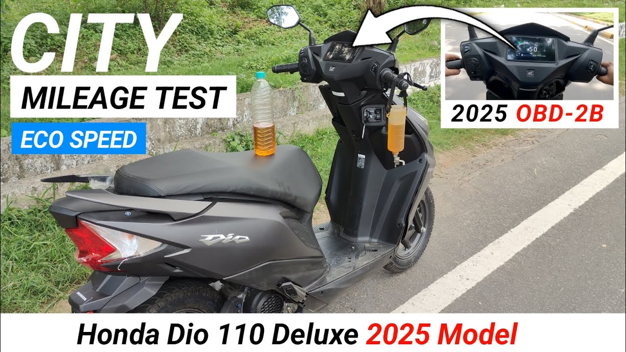 🚀 Honda Dio 110 Mileage Test 2025 | Honda Dio 110 New Model 2025 Mileage Test ⛽| Honda Dio 110 DLX