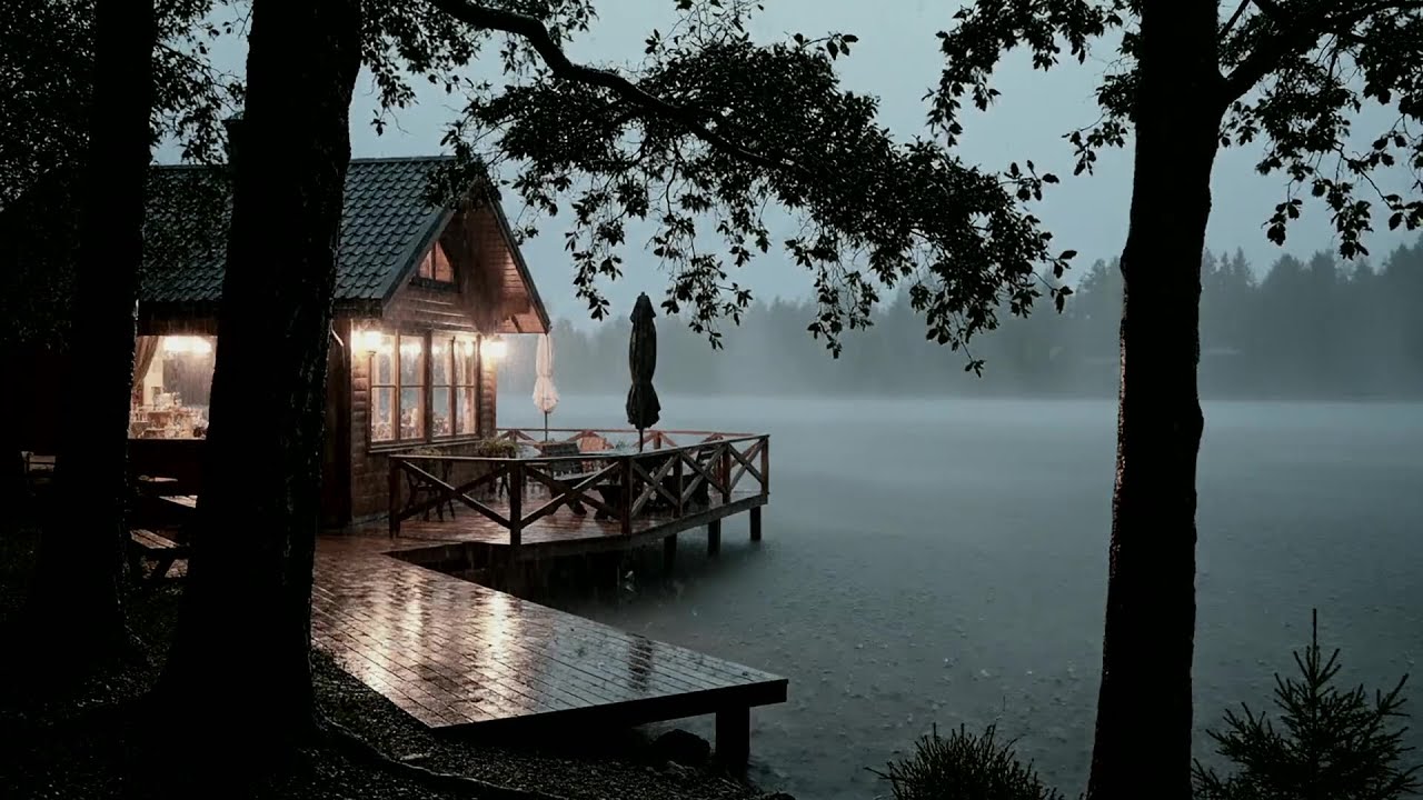 No Ads Rain Sounds for Sleeping - ASMR Rain and Thunder Sounds For Sleeping, Relaxing #DOS33