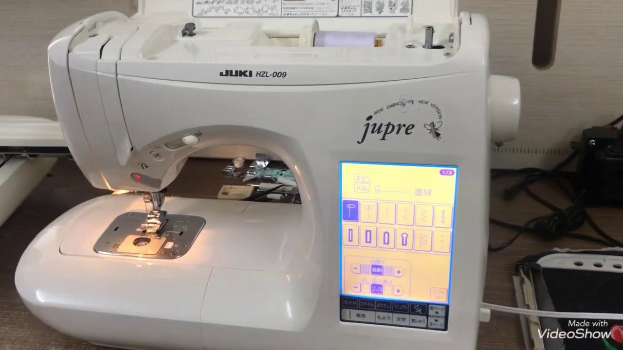 Juki 009, hướng dẫn sử dụng, cách gắn khung thêu