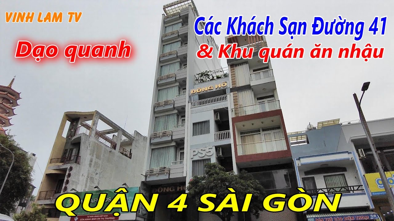 Dạo quanh Khách Sạn Đường 41 và các Quán ăn nhậu Quận 4 Sài Gòn
