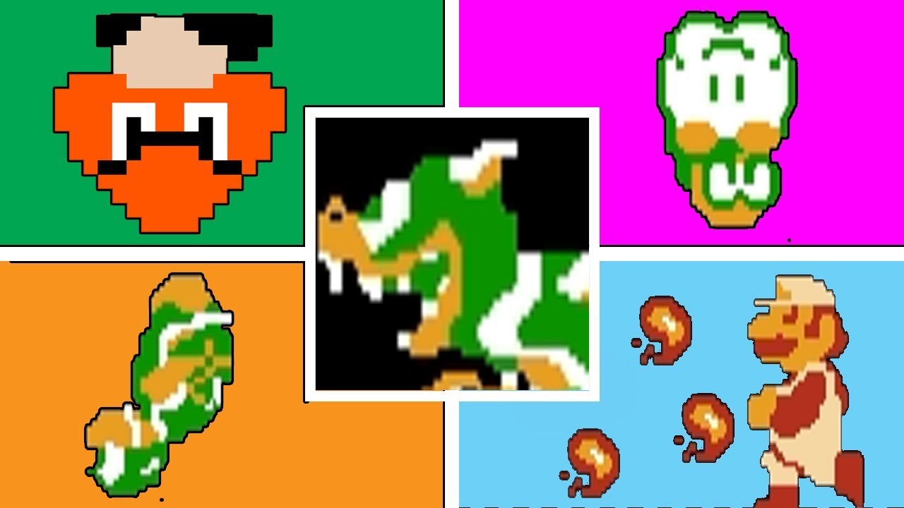 Fire Mario VS All Boss Battles (Super Mario Bros)