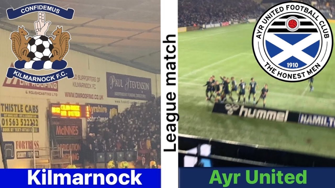 Absolute scenes in the away end | Kilmarnock Vs Ayr United AYRshire derby vlog! OTIA