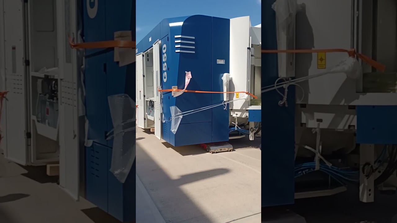 Grob 5 axis CNC  machine Unloading Process