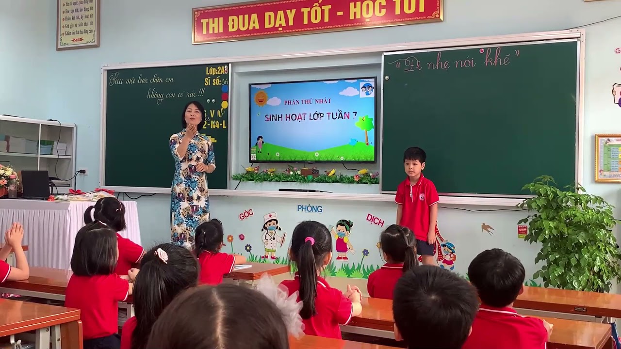 Hoạt động trải nghiệm, sinh hoạt lớp . Cô Giáo Nguyễn Thu Hằng - Trường Tiểu học Hoàn Sơn