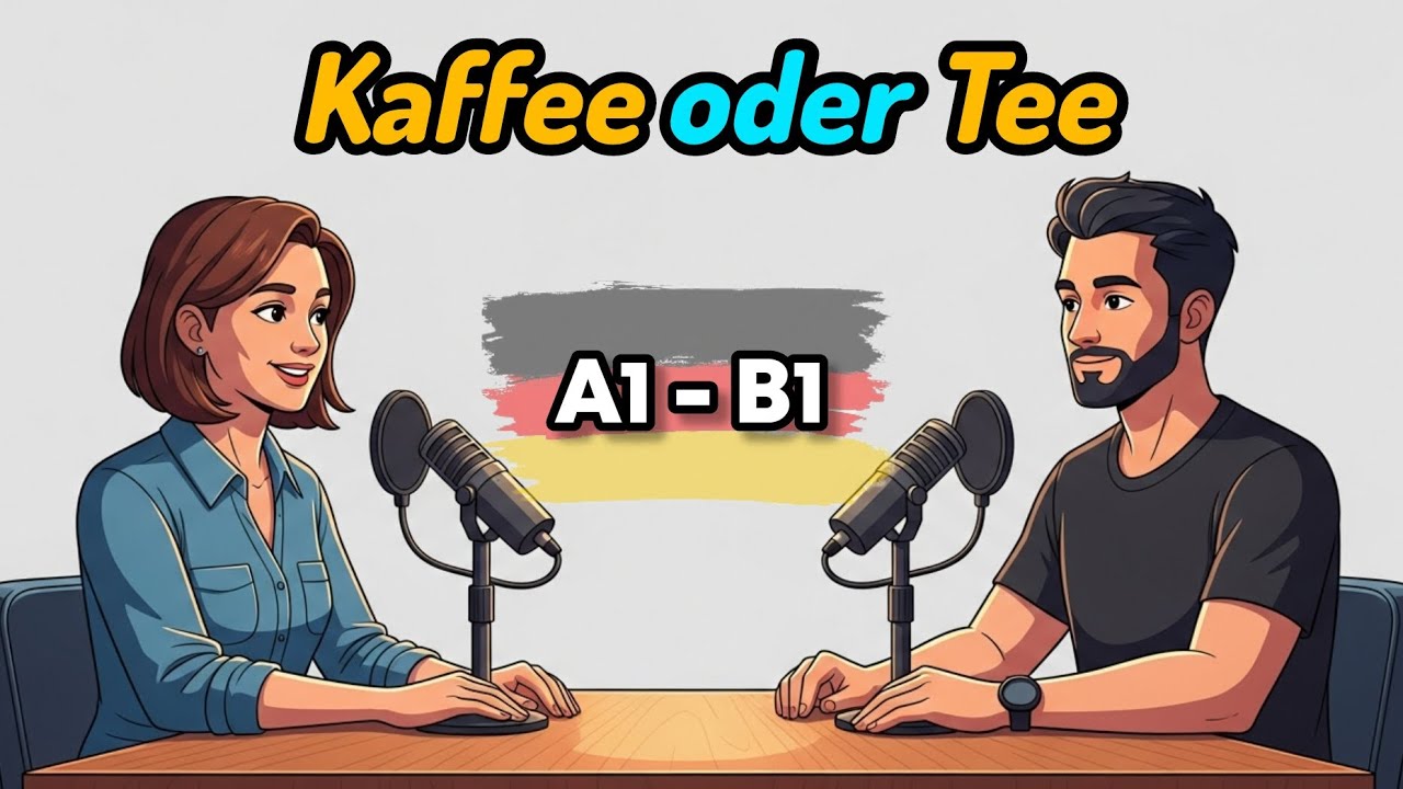 Kaffee oder Tee , Learn German with Podcast A2-B1 #deutschlernen #learngerman 