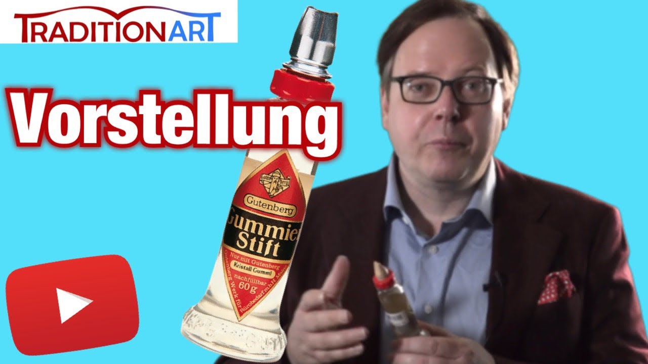 Gutenberg Gummierstift ✅ Gutenberg Kleber | Gummi Arabicum Kleber