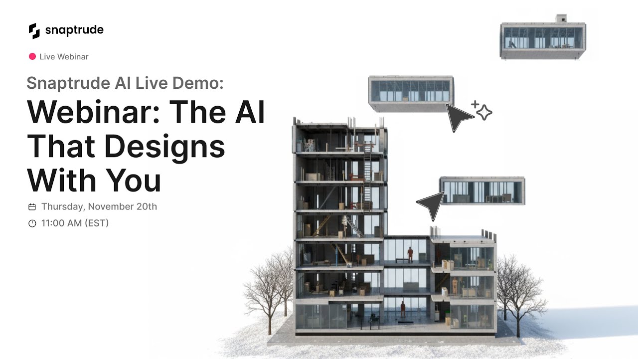 Webinar: Watch Snaptrude AI in action - The AI that designs with you.