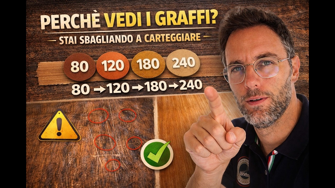 Carteggiare il legno senza errori: la regola dei multipli