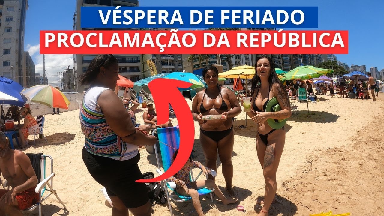 ☀️ V&eacute;spera de Feriado na Praia do Morro! 🌊🇧🇷