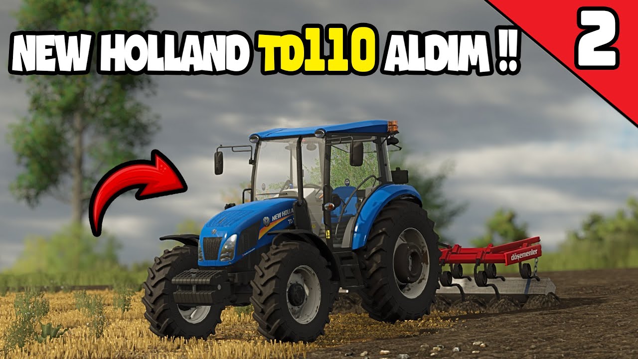 NEW HOLLAND TD110D ALDIM !! TARLAYI TAMAMEN SÜRDÜK !! | FS25 | HOF BERGMANN | BÖLÜM 2