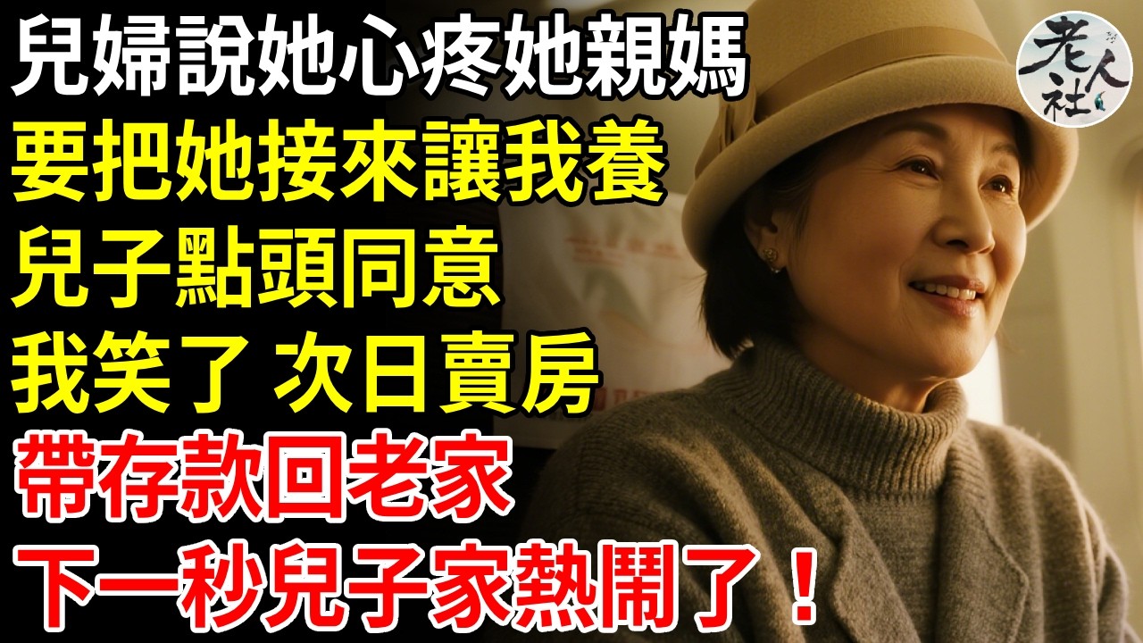 儿媳婦說她心疼她親媽，年後要把她親媽接來讓我養，兒子點頭同意，我笑了，次日賣房帶存款回老家，下一秒兒子家熱鬧了！#退休金#不肖子孫#老年生活#老人社