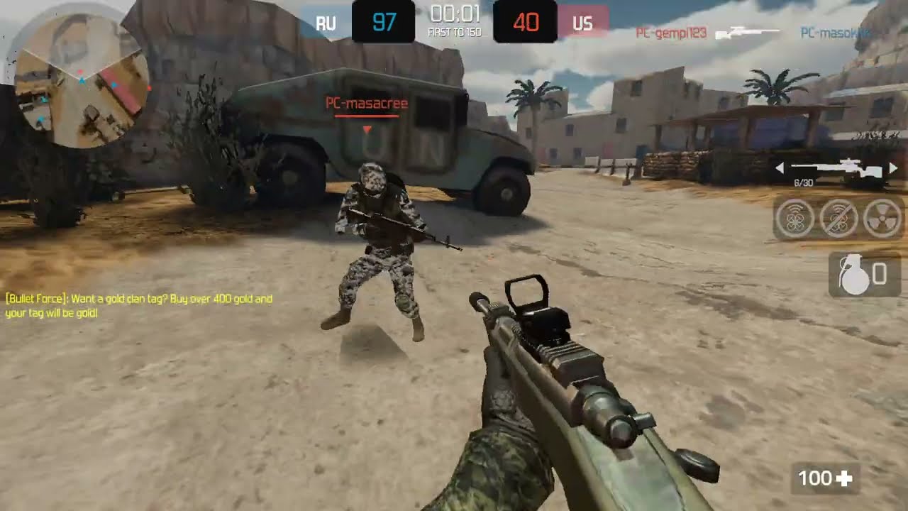 M40A5 gameplay [Bullet Force] [バレットフォース]