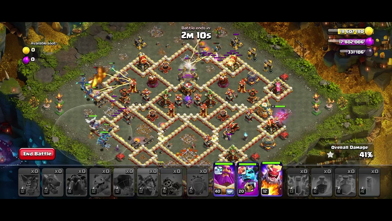 Dragon Escape challenge 5 event Goblin caves  #coc #clashofclans #dragon