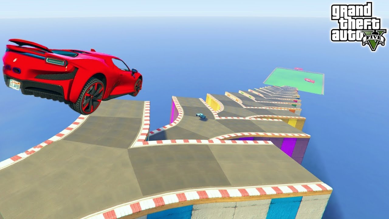 Mega Ramp Challenge 800.800% People Cannot Show Their Face After This Race in GTA 5!