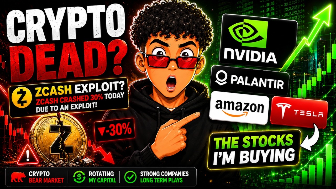 🪦 Crypto is Dead? I'm buying these Stocks now! $ZCash Crash could be tragic...