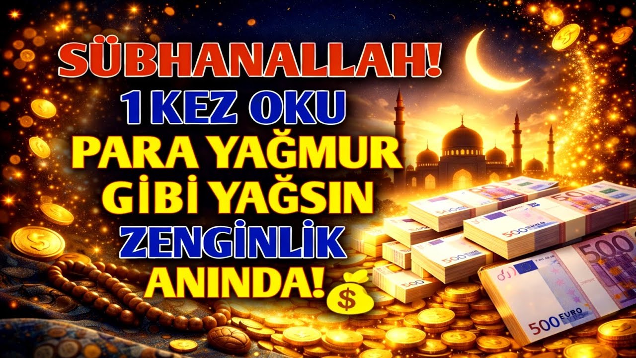 SÜBHANALLAH! 1 KEZ OKU — PARA SEL GİBİ AKSIN, ZENGİNLİK BİR ANDA PATLASIN! 💥💰