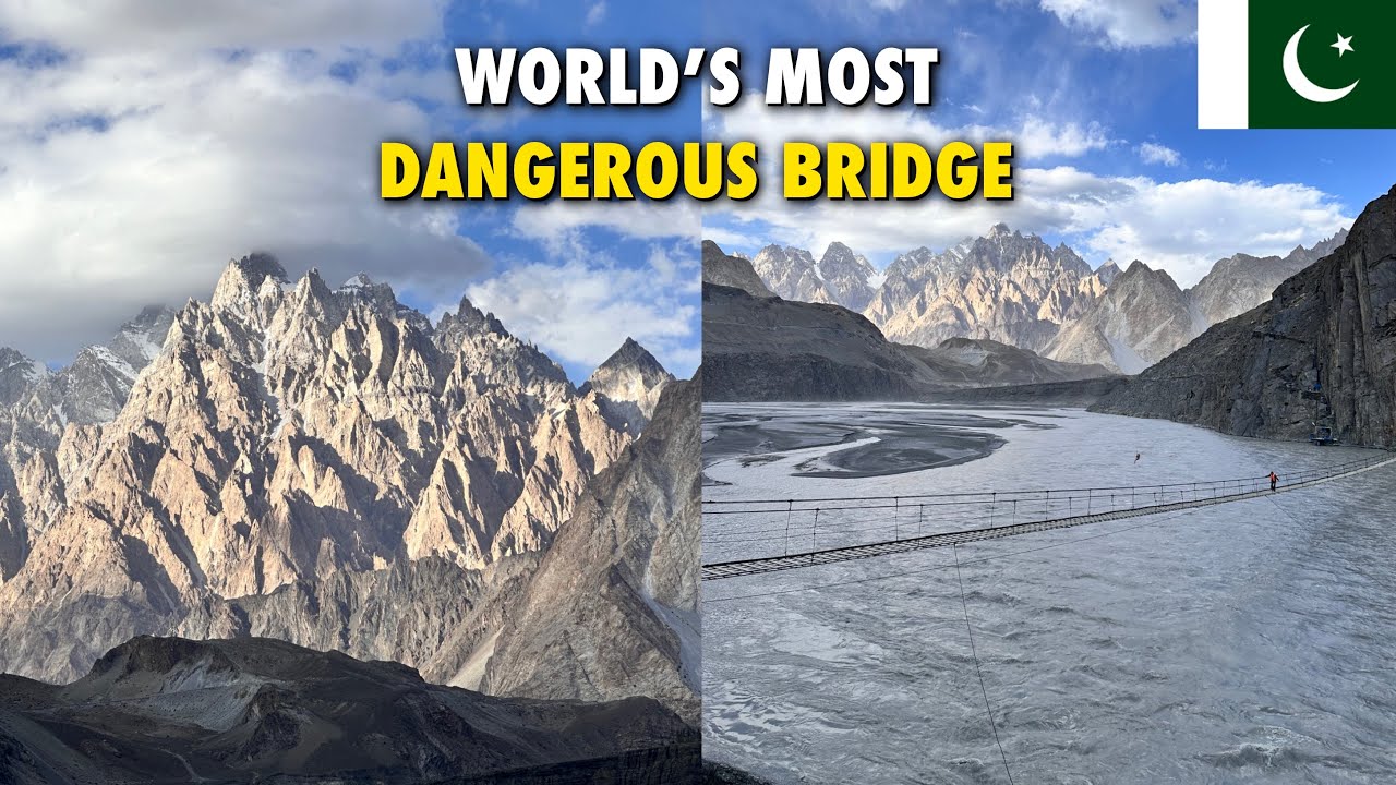 Passu Cones 4K | Hussaini Suspension Bridge | Hunza Gilgit Baltistan