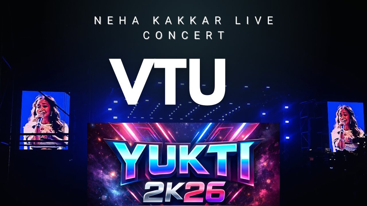 Neha Kakkar concert in VTU campus belagavi 🔥✨