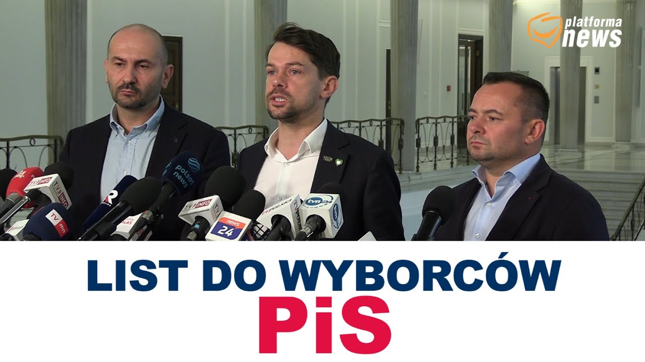 List do wyborc&oacute;w PiS u, Michał Kołodziejczak, Konferencja prasowa KO, 22.11.2023