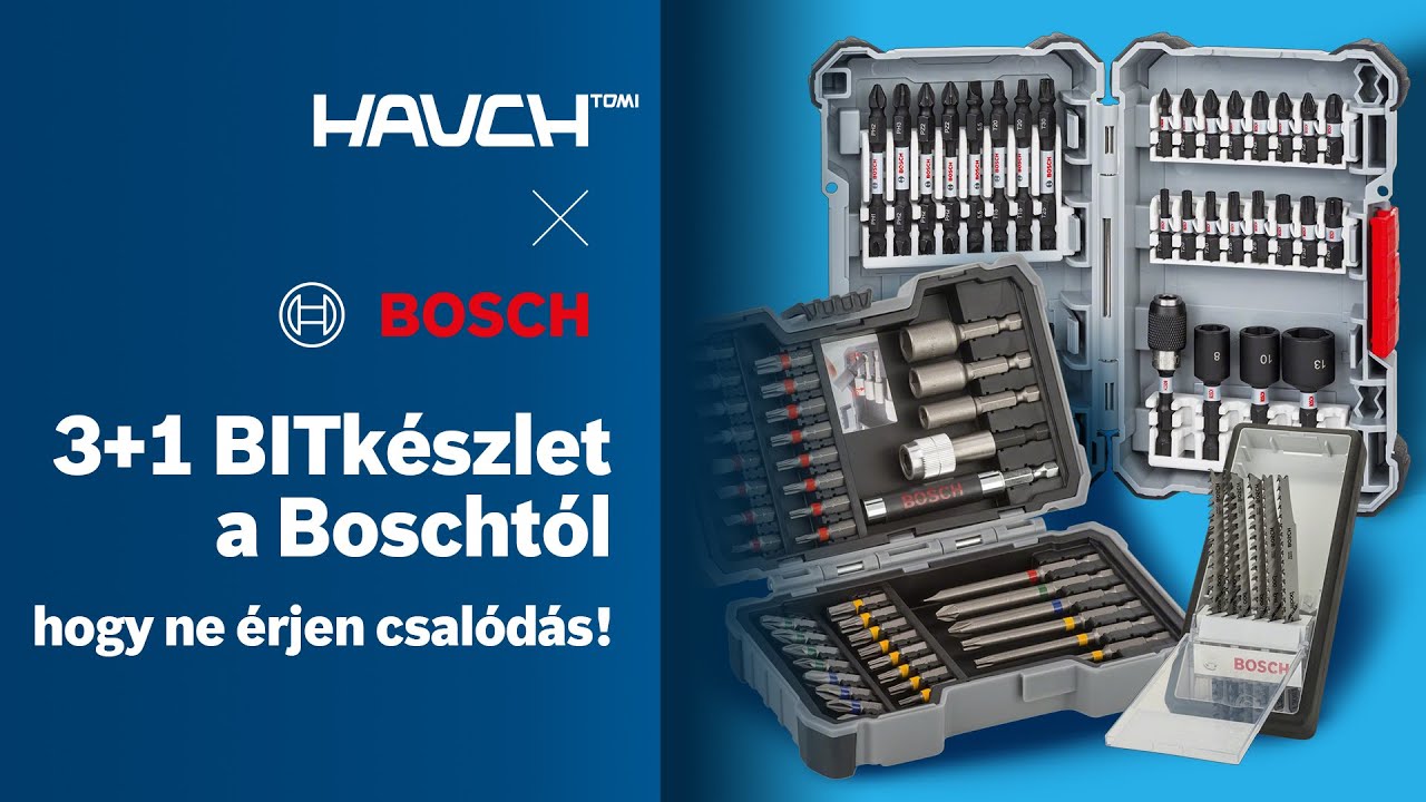 3+1 BITkészlet a Boschtól, hogy ne érjen csalódás | #PickandClick #ImpactControl #Robustline
