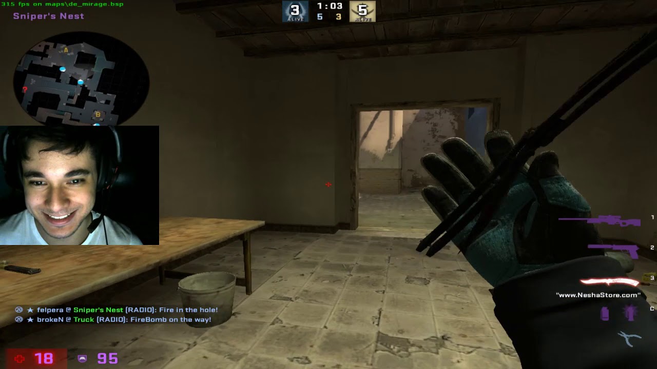 CS:GO POV felps (29/12) de_mirage @GC