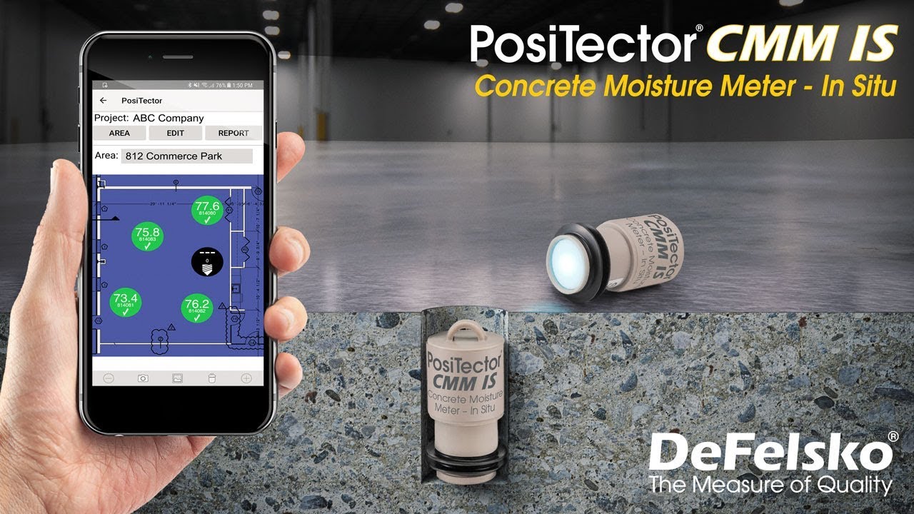 How to Measure Concrete RH (ASTM F2170) with the PosiTector CMM IS In-situ Concrete Moisture Meter