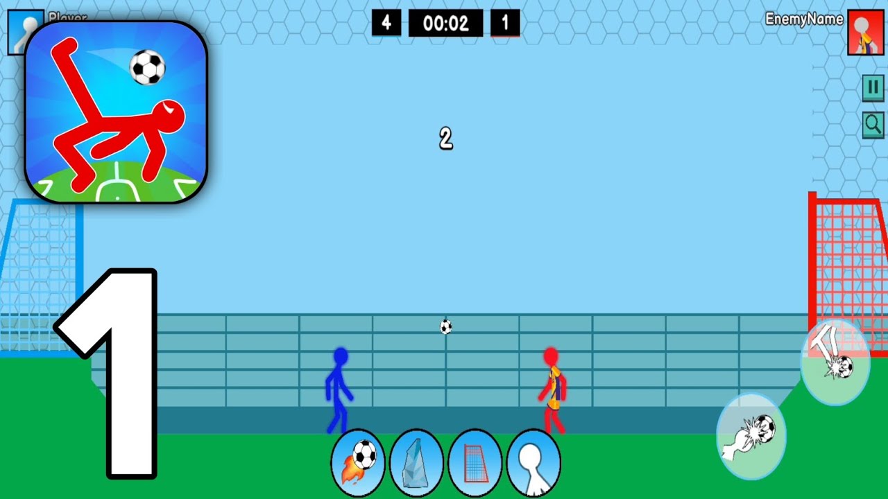Stickman Ragdoll Soccer 2D - Gameplay walkthrough part 1 (iOS, Android)#gaming#gameplay 