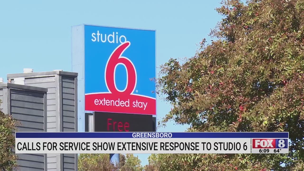 Greensboro calls for service show extensive response to Studio 6