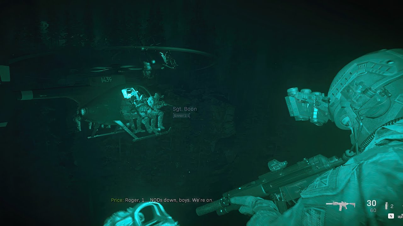 Call of Duty: Modern Warfare - Night Vision Mission  [Ultra Settings] - Ultrawide Gaming