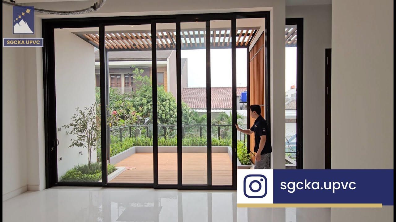 PINTU SLIDING BESAR DAN TINGGI | PINTU SLIDING UPVC | uPVC SGCKA Jakarta