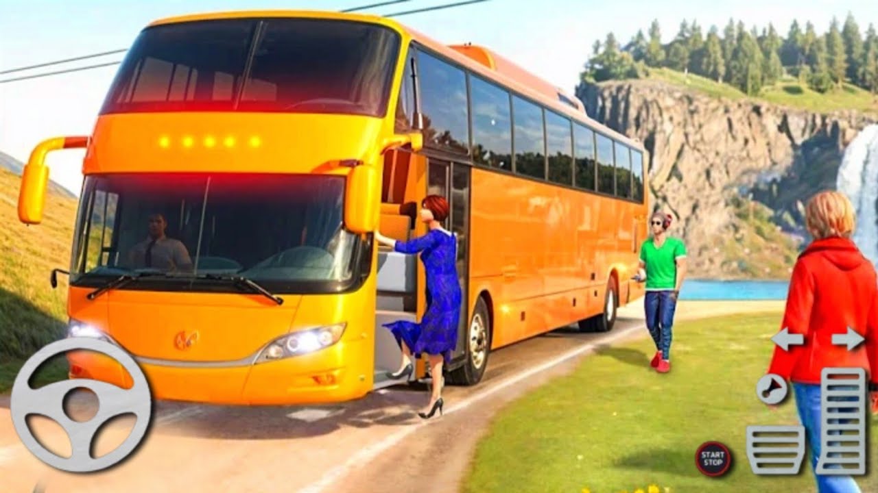 Real Offroad Bus Drive 3D - US Coach Bus Simulator Game 2024 Android Gameplay HD