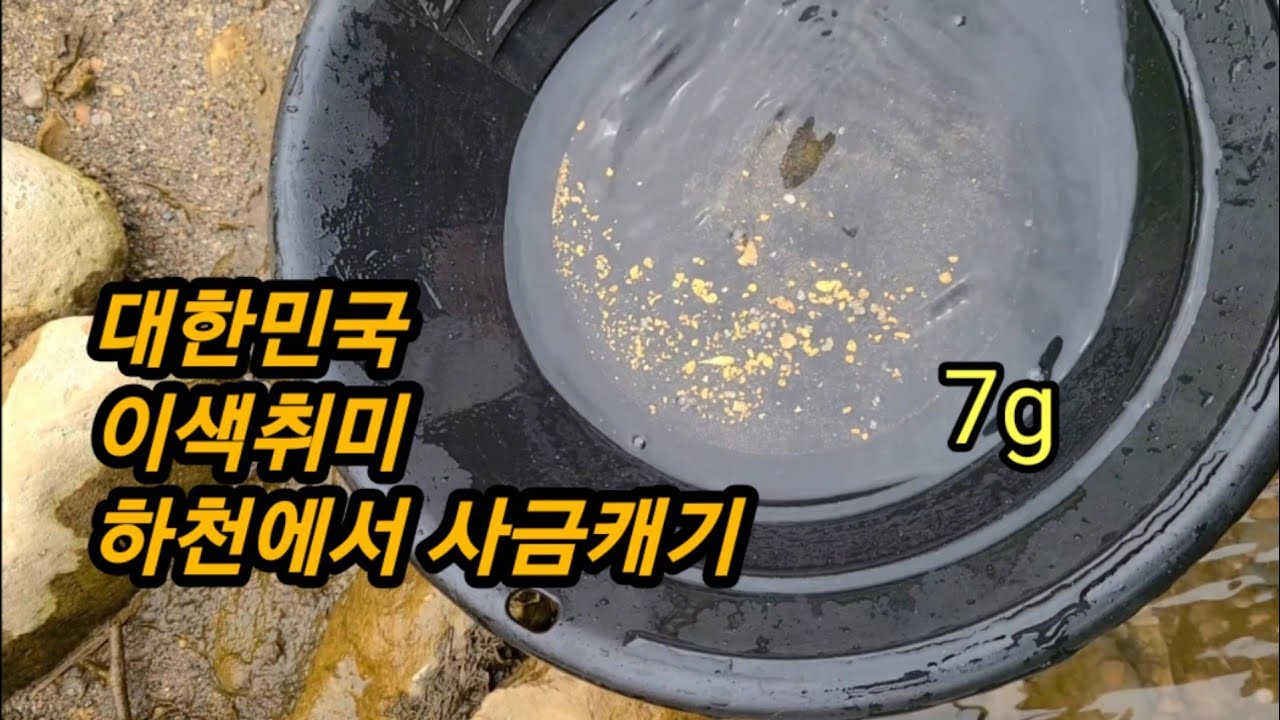 대한민국 이색취미/주말사금여행/하루에7g