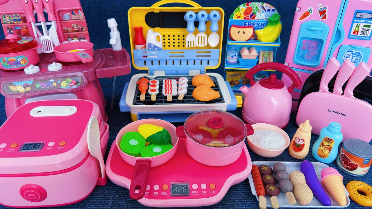 14 Minutes Satisfying with Unboxing Automatic Kitchen Appliance Playset ASMR | Review Toys