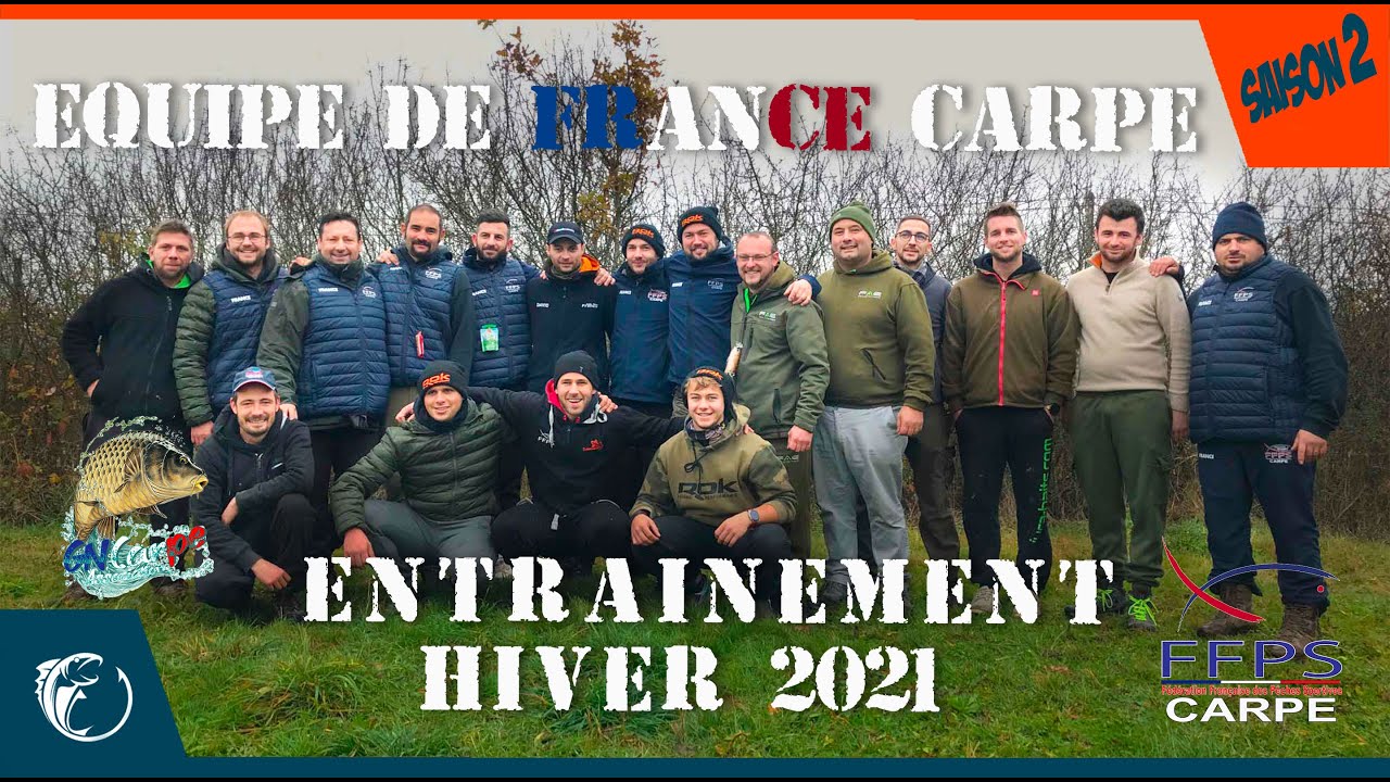Pêche de la carpe - Carpfishing - Entrainement d'hiver de l'équipe de France FFFPS Carpe