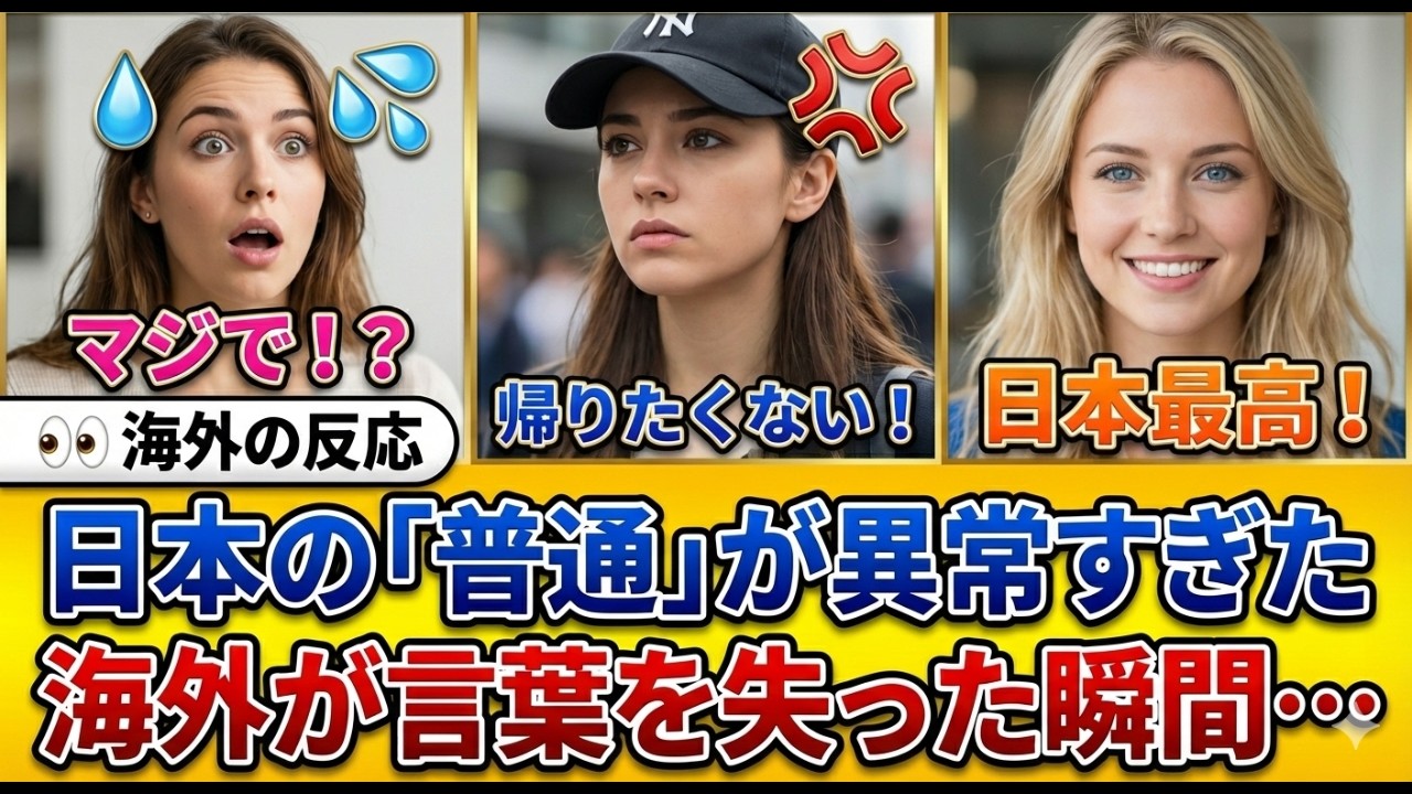日本の“当たり前”を見た外国人がフリーズした理由【海外の反応】