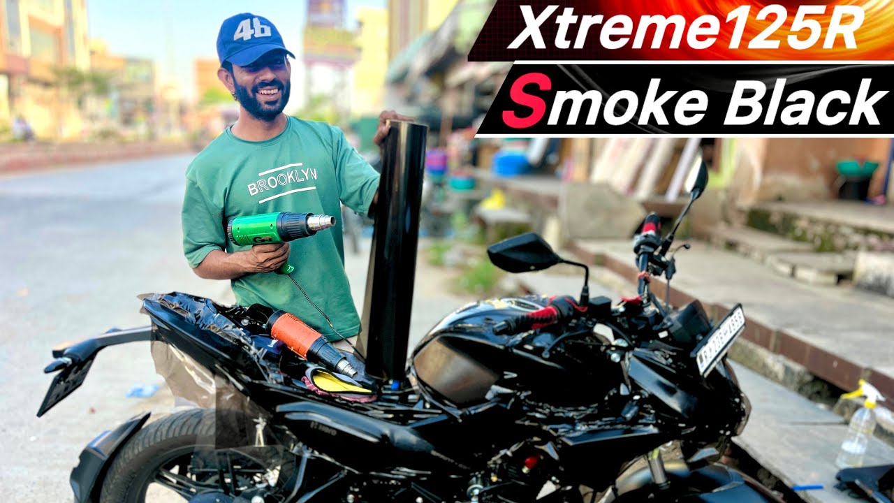 Xtreme125R Smoke Black Lamination 🔥 Full Body Transformation | GN Customize Sikar