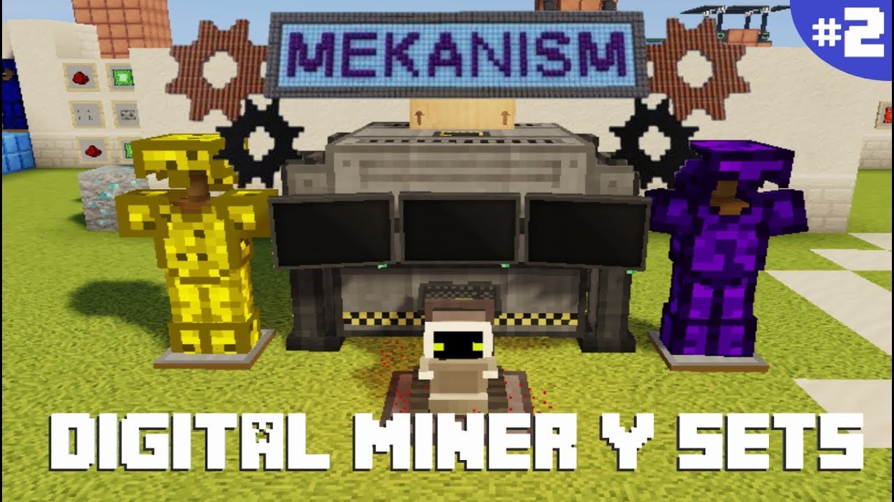 MEKANISM 1.12.2 | DIGITAL MINER, SETS AND ROBIT - TUTORIAL #2 | MINECRAFT MOD
