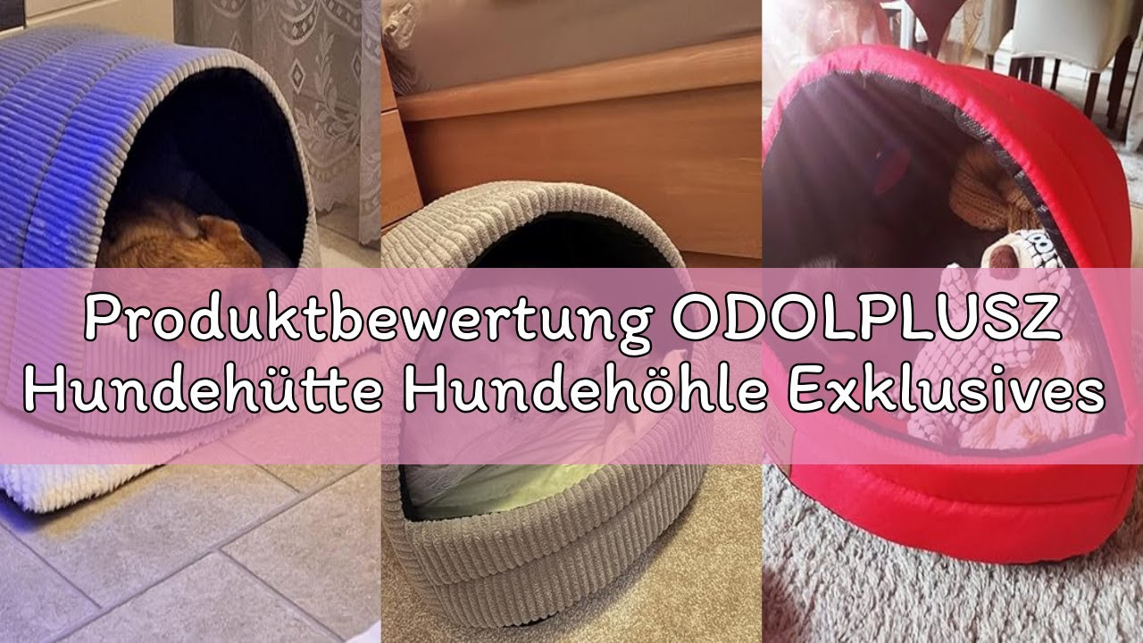 Produktbewertung ODOLPLUSZ Hundehütte Hundehöhle Exklusives Haus Hund oder Katze | 2 Größen Komforta