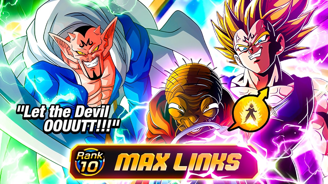 ABSOLUTE DEMONS!! TEQ Dabura LR INT Babidi Majin Vegeta Super EZA 100% Max Links | DBZ Dokkan Battle